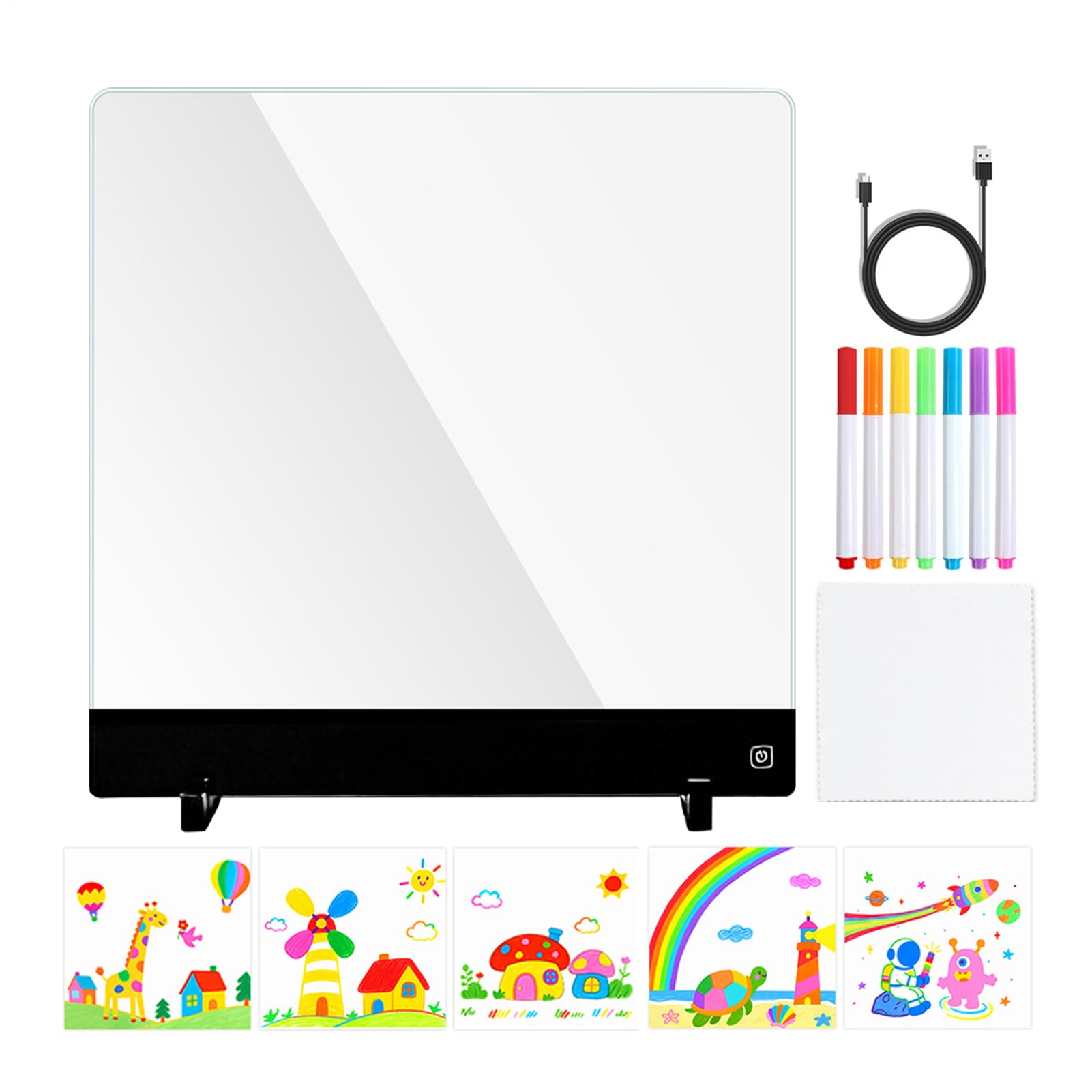 Tableau de dessin LED effaçable, le cadeau créatif idéal pour fille et garçon - 8
