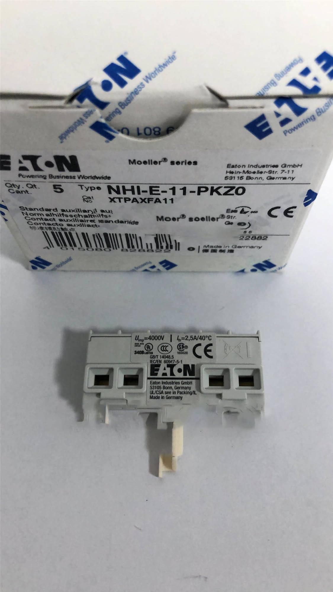 Generic 1NO 1NC NHI-E-11-PKZ0 White Touch Mechanical Switch