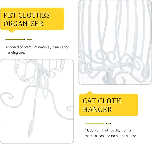 Miniatura 6 de POPETPOP Maniquí de forma de exhibición de vestido para mascotas, soporte de trípode para tienda en casa, ropa para mascotas, ropa para perros y