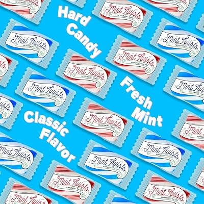 Atkinson's Mint Twists Crushed - Peppermint Red & White Candy - Gluten Free, Kosher, Vegan - Great for Baked Goods and Sweet Treats - 8 oz. Peg Bag