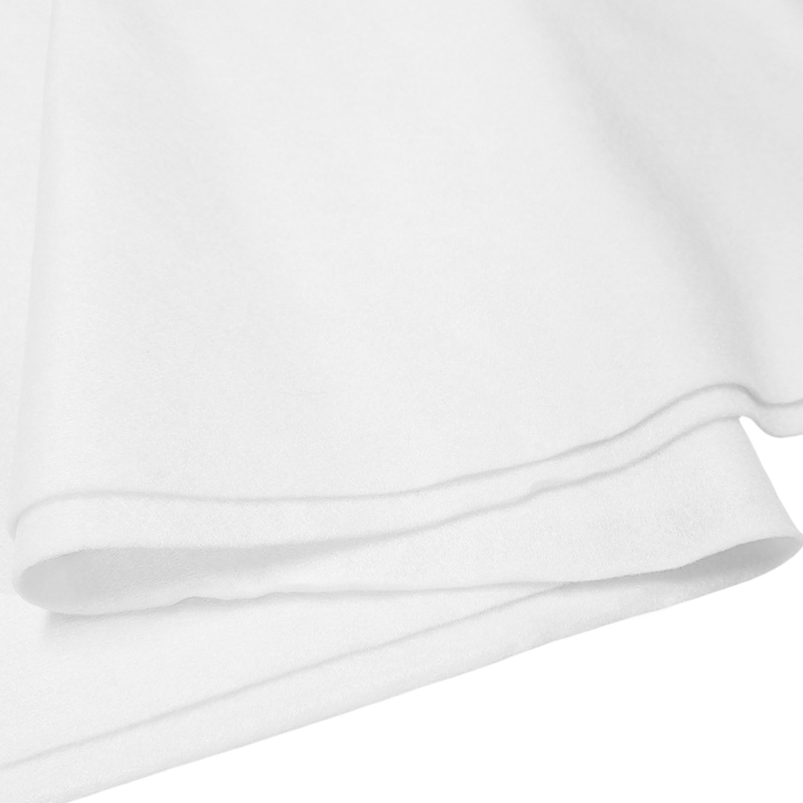 Jtnohx White Felt, Felt Fabric for Crafting Soft Fabric Sheets for Art and Sewing Projects 1.4mm Thick 91x225CM Flexible - Image 3