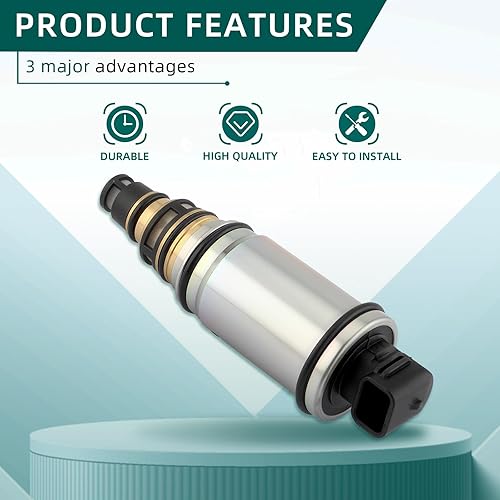 Miniatura 4 de AUTOKAY Válvula de control electrónico del compresor del AC se ajusta para Hyundai Sonata 2.0L 2.4L 2011-2014