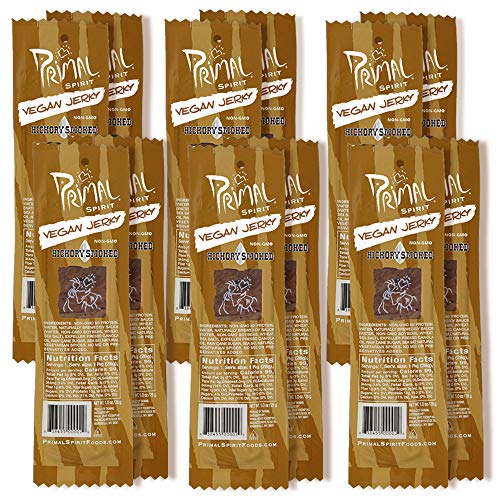 Primal Spirit Vegan Jerky – “Classic Flavor” – Hickory Smoked, 10...