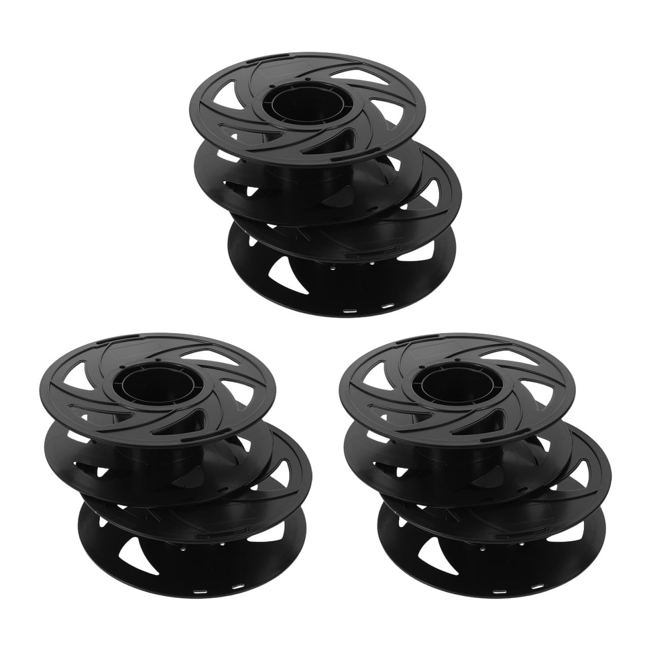 Alipis Carretes de Almacenamiento de Filamento 3D, 6 Piezas de Plástico Reutilizable Diseño Ligero y Desmontable, Soporte Adecuado para Filamentos Pla ABS Petg en Impresoras 3D
