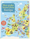 Mein großer Sticker-Atlas: Europa: mit über 350 Stickern (Meine Stickerbücher) - Jonathan Melmoth Brian Fitzgerald 