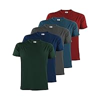 ALPIDEX T-Shirt Magliette da Uomo Confezione da 5 con Girocollo