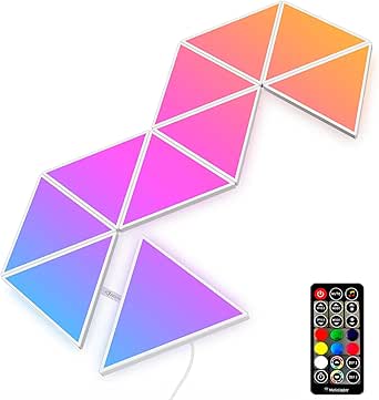 FONTU Smart Triangle Remote Control Night Light, Multi-Color Adjustable ...
