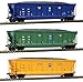 Atlas HO Scale Coalveyor Bathtub Coal Gondola David J. Joseph/DJJX 3-Pack