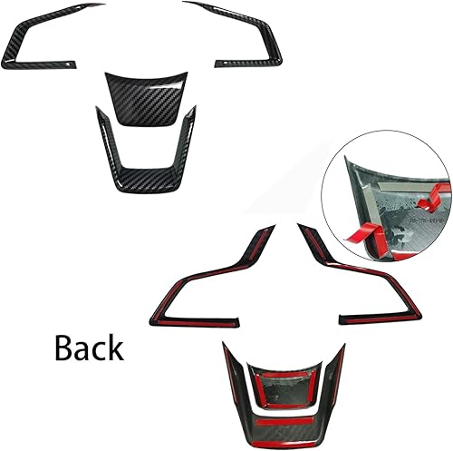 Miniatura 2 de KEALAS 4 piezas ABS azul marco de volante para Subaru Forester Ascent SUV 2019-2023 para Impreza 2017-2023 para LegacyOutback 2018-2023 para