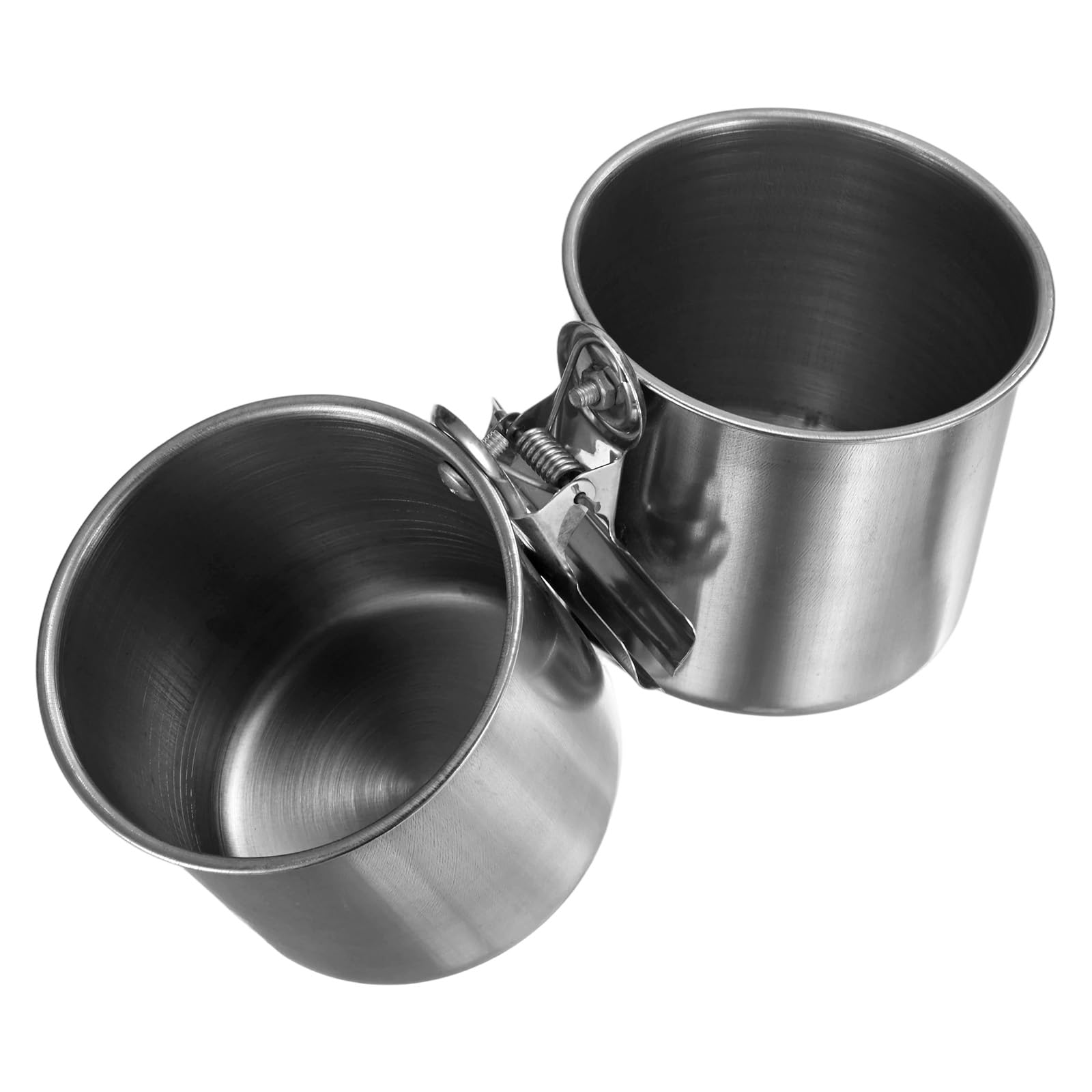 M METERXITY 2-Pack Bird Parrot Feeding Double Cups 3.35 inch