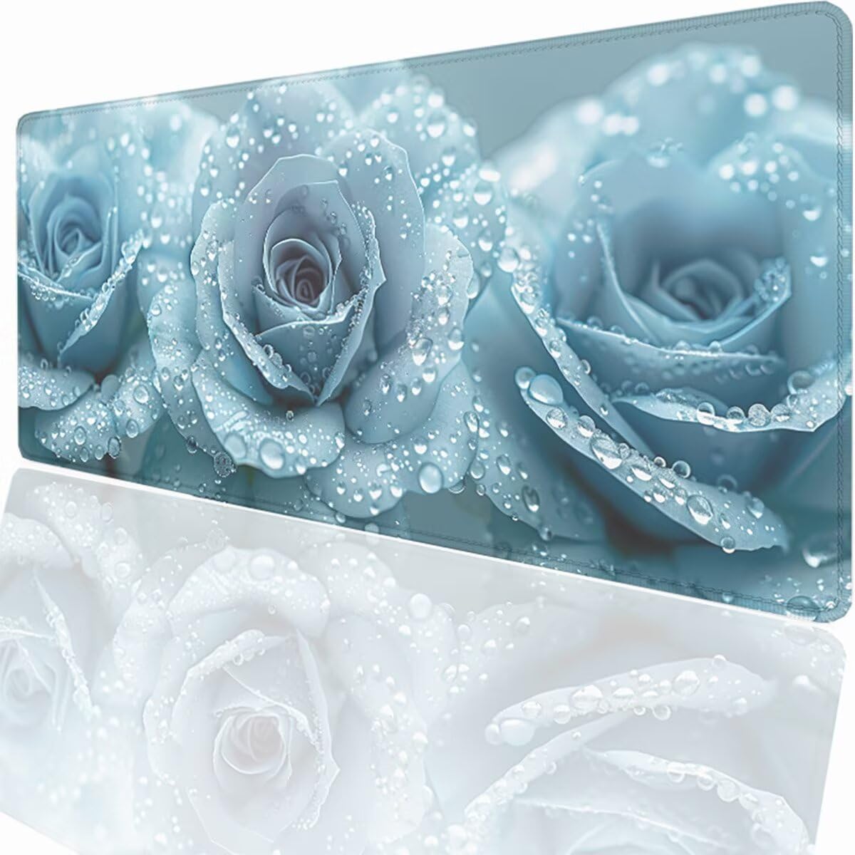 Alfombrilla Ratón Gaming XXL, Gaming Mouse Pad 1500x800x3mm, Protector Escritorio Antideslizante, Alfombrilla de Ratón Planta Flor Mousepad Grande, Tapete Raton para Jugadores de PC Oficina LMDT9040
