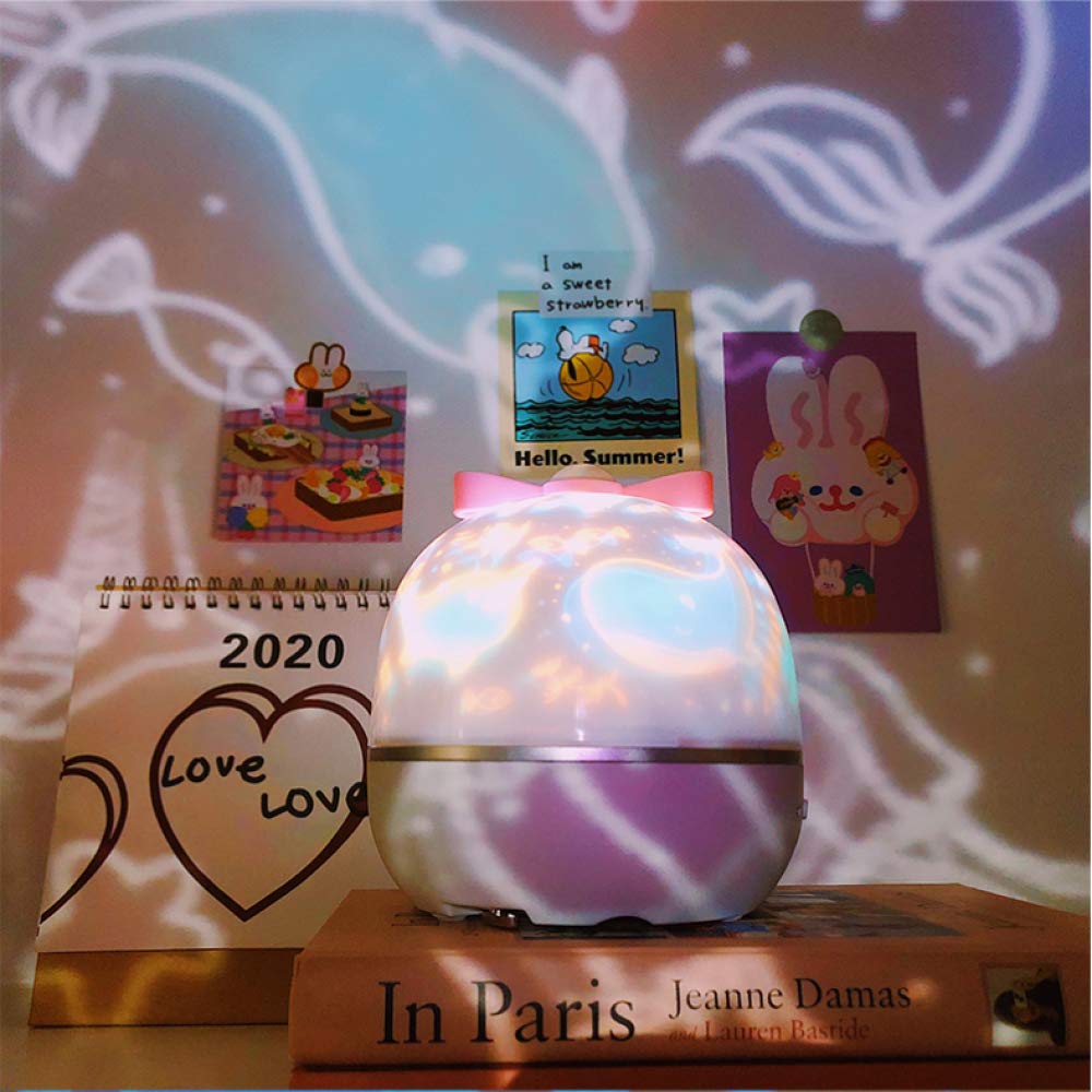Projecteur de musique veilleuse avec haut-parleur BT univers rechargeable ciel étoilé tourner LED lampe colorée étoile clignotante enfants bébé cadeau