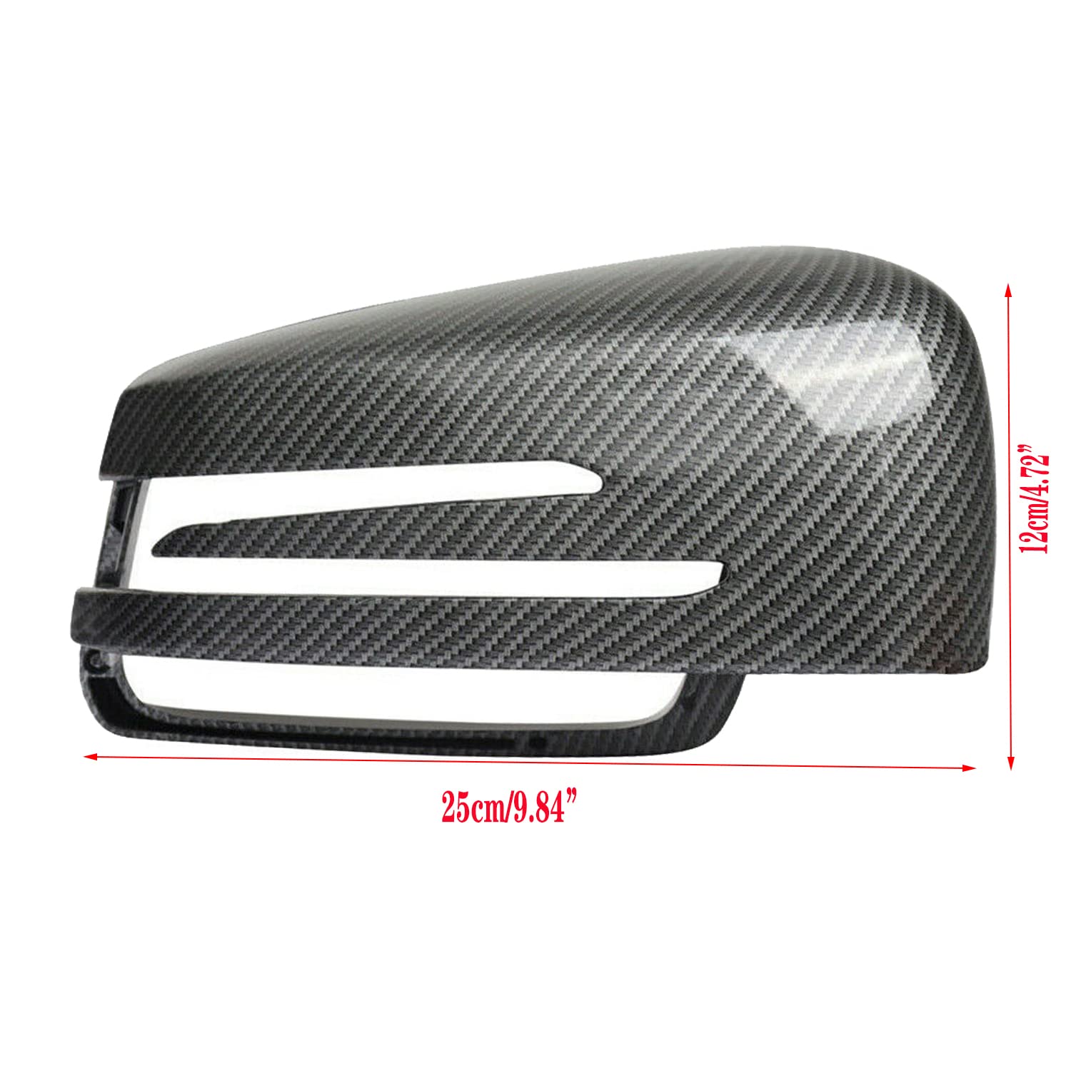 Patrón de fibra de carbono Tapa de la Cubierta del espejo retrovisor lateral para W176 W204 C204 W212 W211 W246 C117