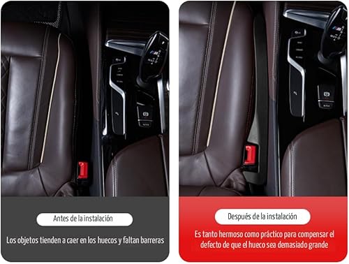 Miniatura 6 de 2 piezas de relleno de huecos para asiento de automóvil, organizador de espacio para asiento de automóvil para sostener teléfono, llaves, bolso,