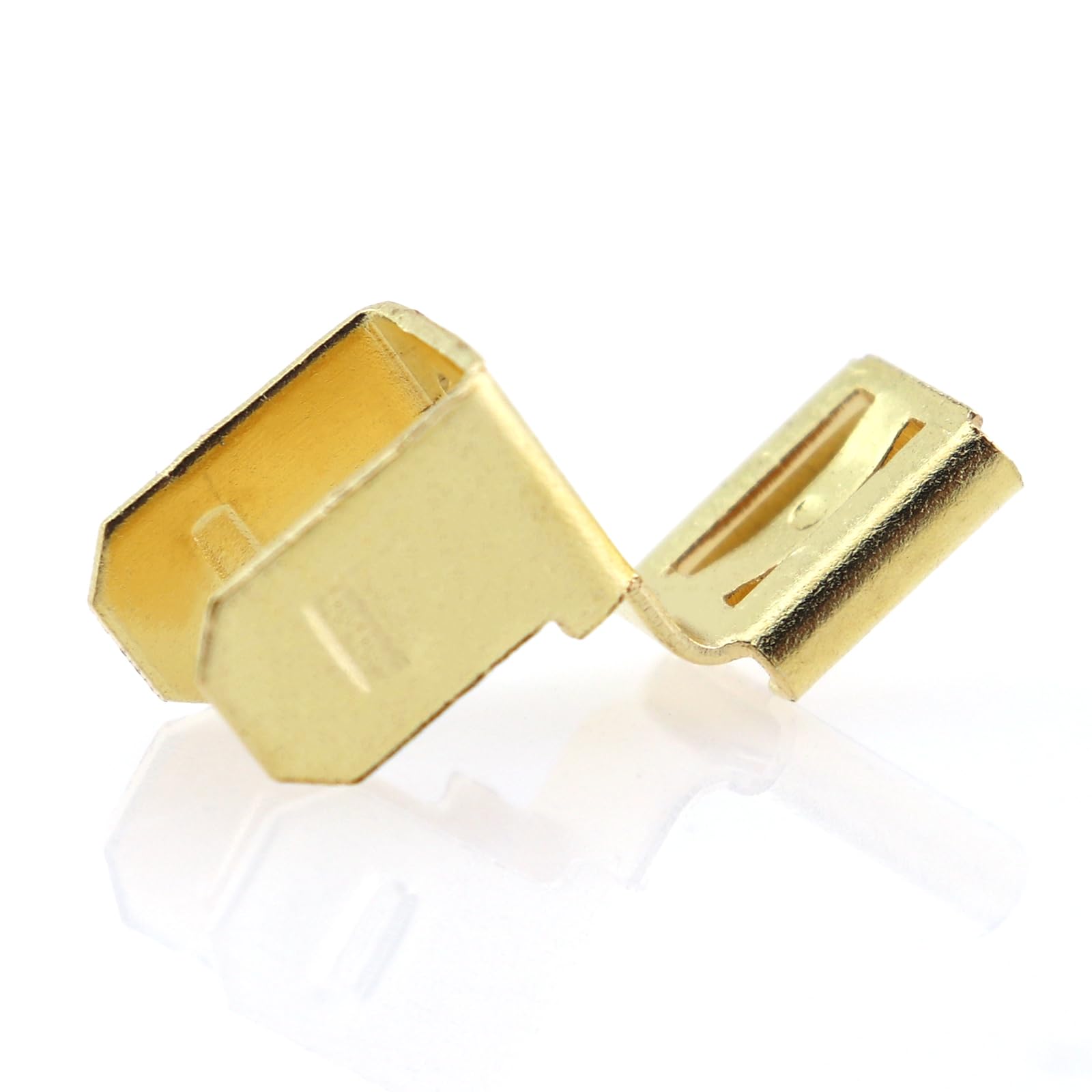 CChiai 10PCS Chair Plug Connector Saddle Terminal Block 3 Way Adapter 2 Male and 1 Female Plug Quick Disconnect Connector Brass Right Angle Voltage Terminal Block Connector for Automotive Audio
