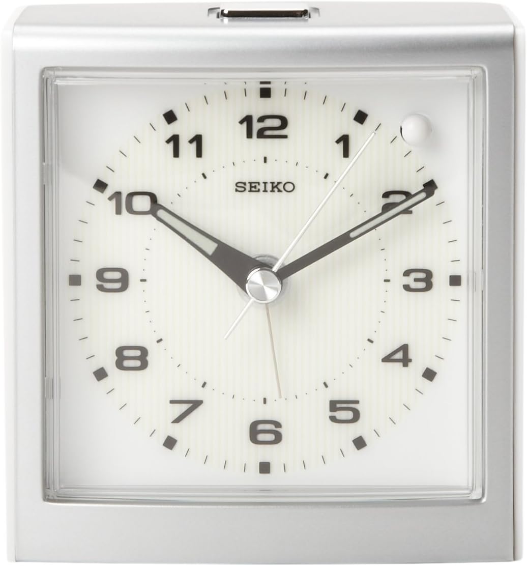 Seiko Bedside Alarm Clock SilverTone Metallic Case Amazon.ca Home