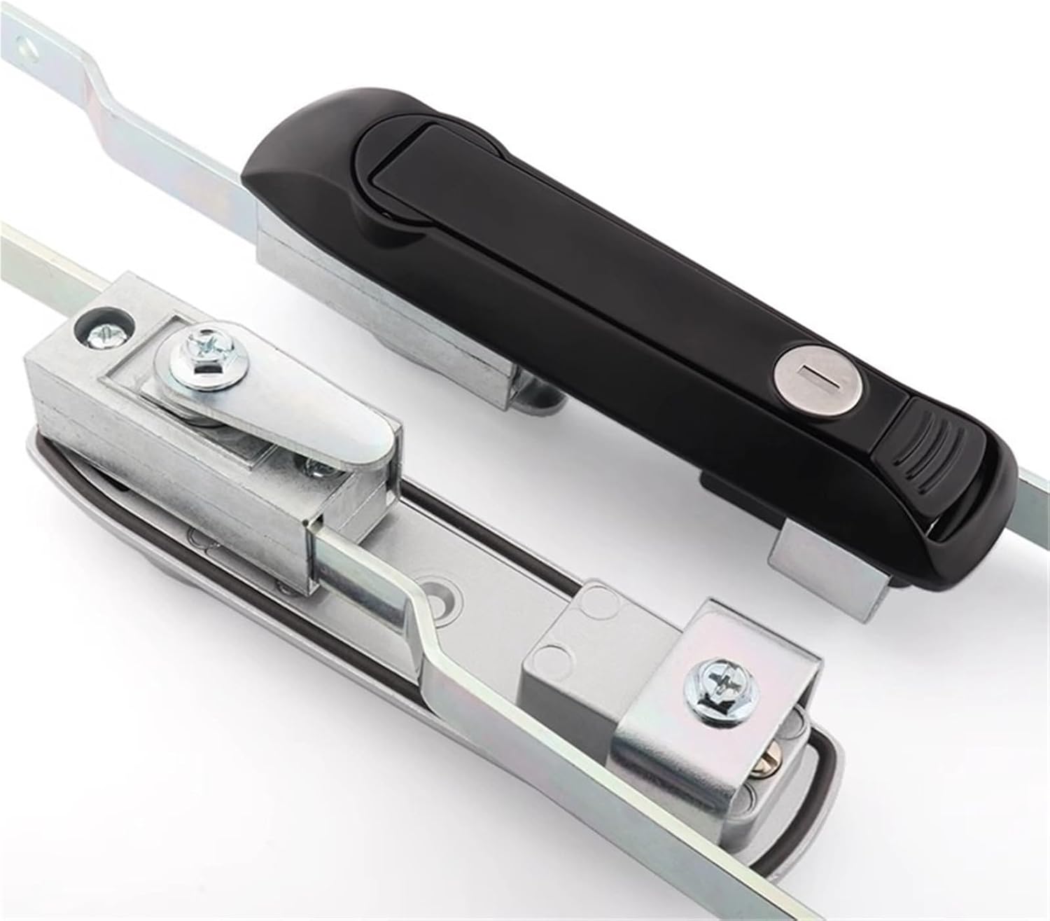 MS828-8 Connecting Rod Lock And Pull Rod Linkage Lock Cabinet General Equipment Industry Tin Cabinet Door Lock 1Pcs(Gold 4pcs)