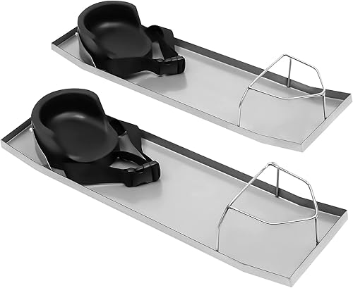 Miniatura 5 de Rodilleras de hormigón, 28 x 8 pulgadas, de acero inoxidable, curvadas con rodilleras, rodilleras, tablas de kneedboards de hormigón, deslizadores