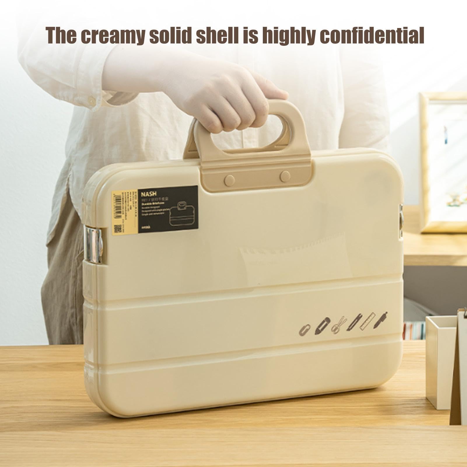 Amazon.co.jp: ロック可能な書類バッグ、A4ファイル収納バッグ