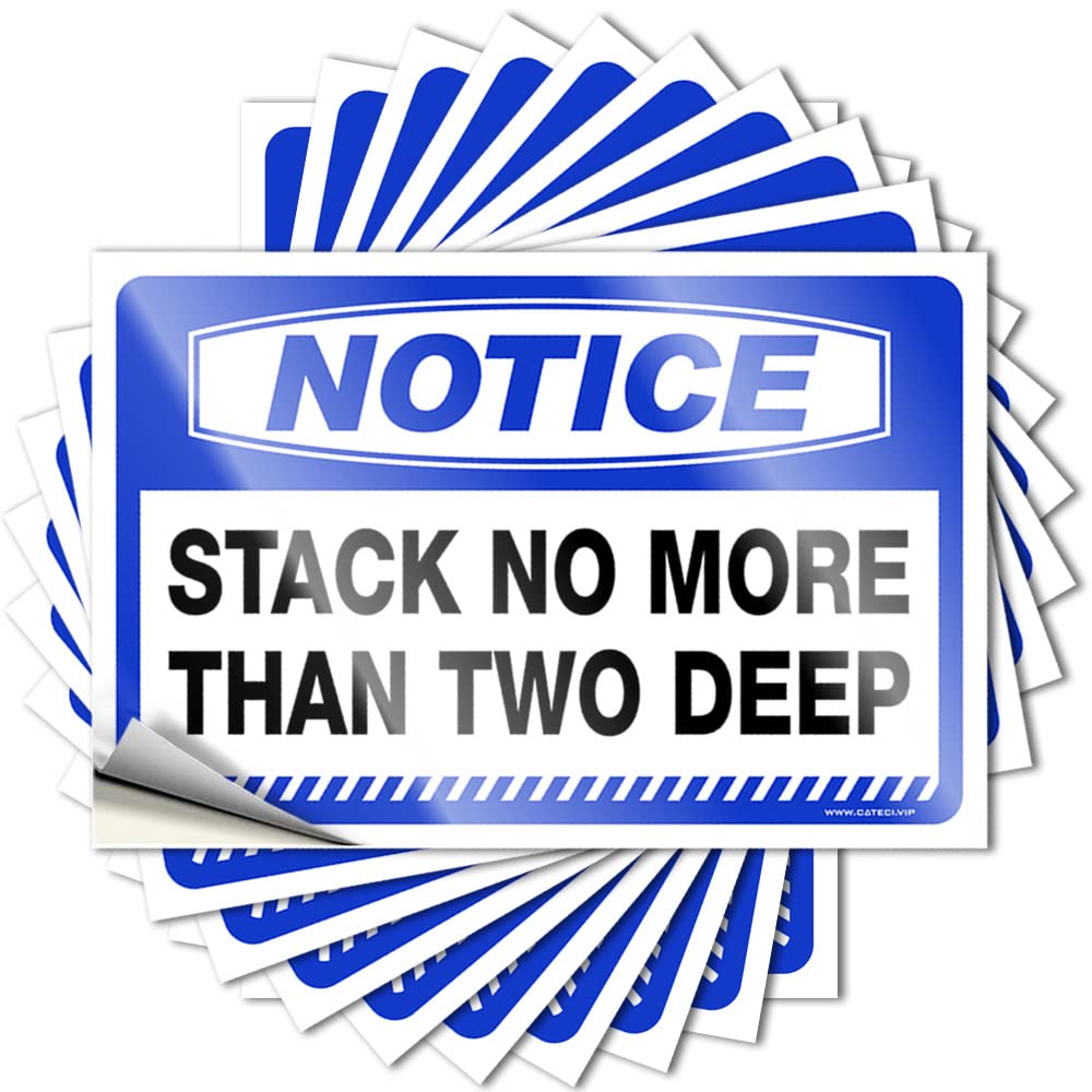 Fzfn Colour Cool Bedroom Accessories Tumbler Sticker | Notice Stack No More Than Two Deep Spring For Farmers Decor(12X18cm)