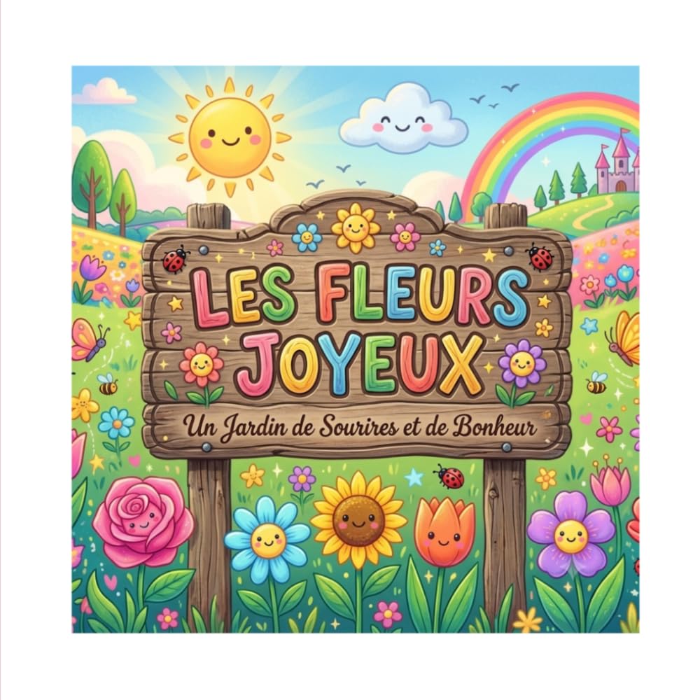 Les Fleurs Joyeuse: Mon Premier Livre de Coloriage (Mes Premiers Coloriages)