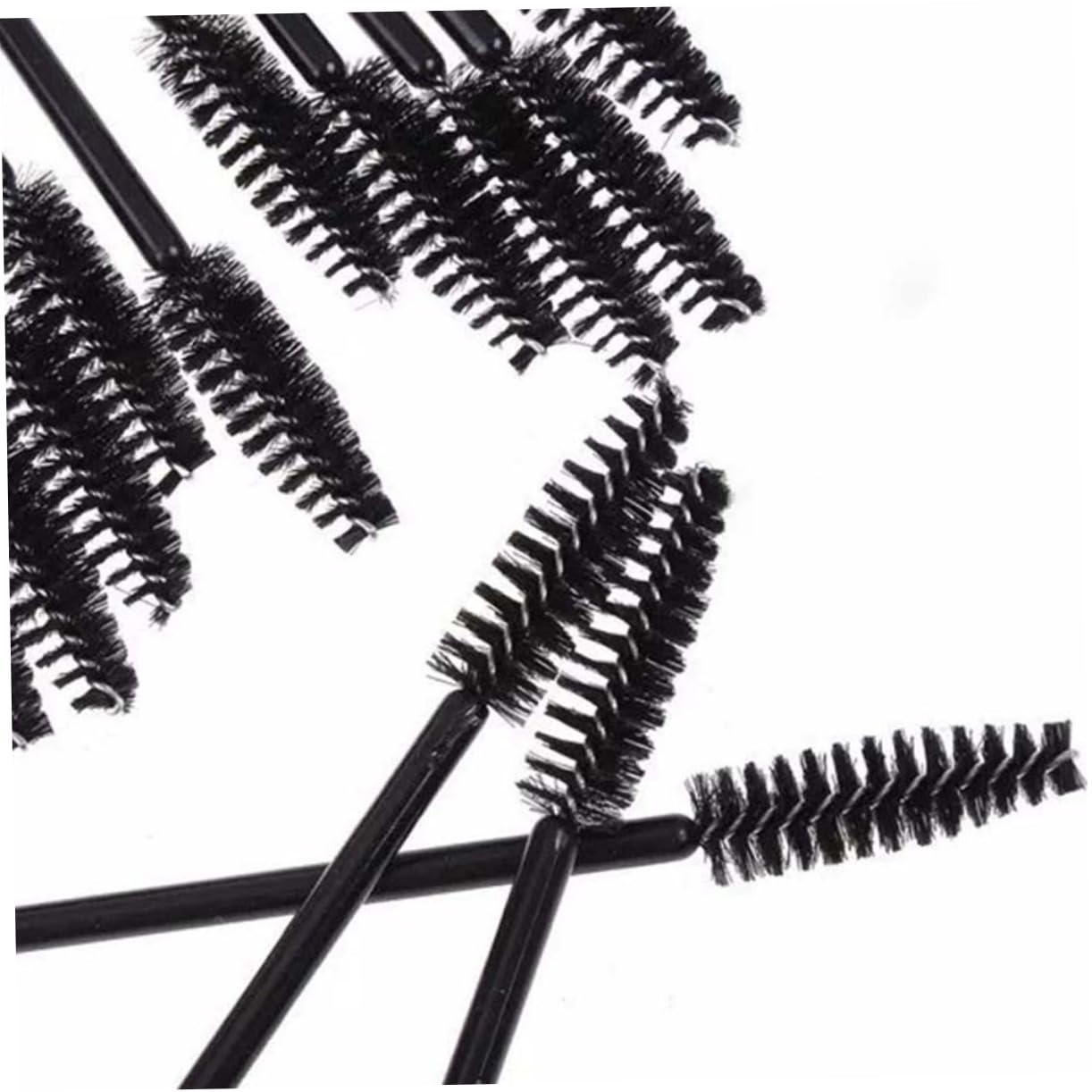 TOVINANNA Professional Makeup Tool Kit 12pcs Eyebrow Spoolies Mascara Wand Nylon Eyelash Brush Lash Mascara Applicator Compact for Salon Personal Use