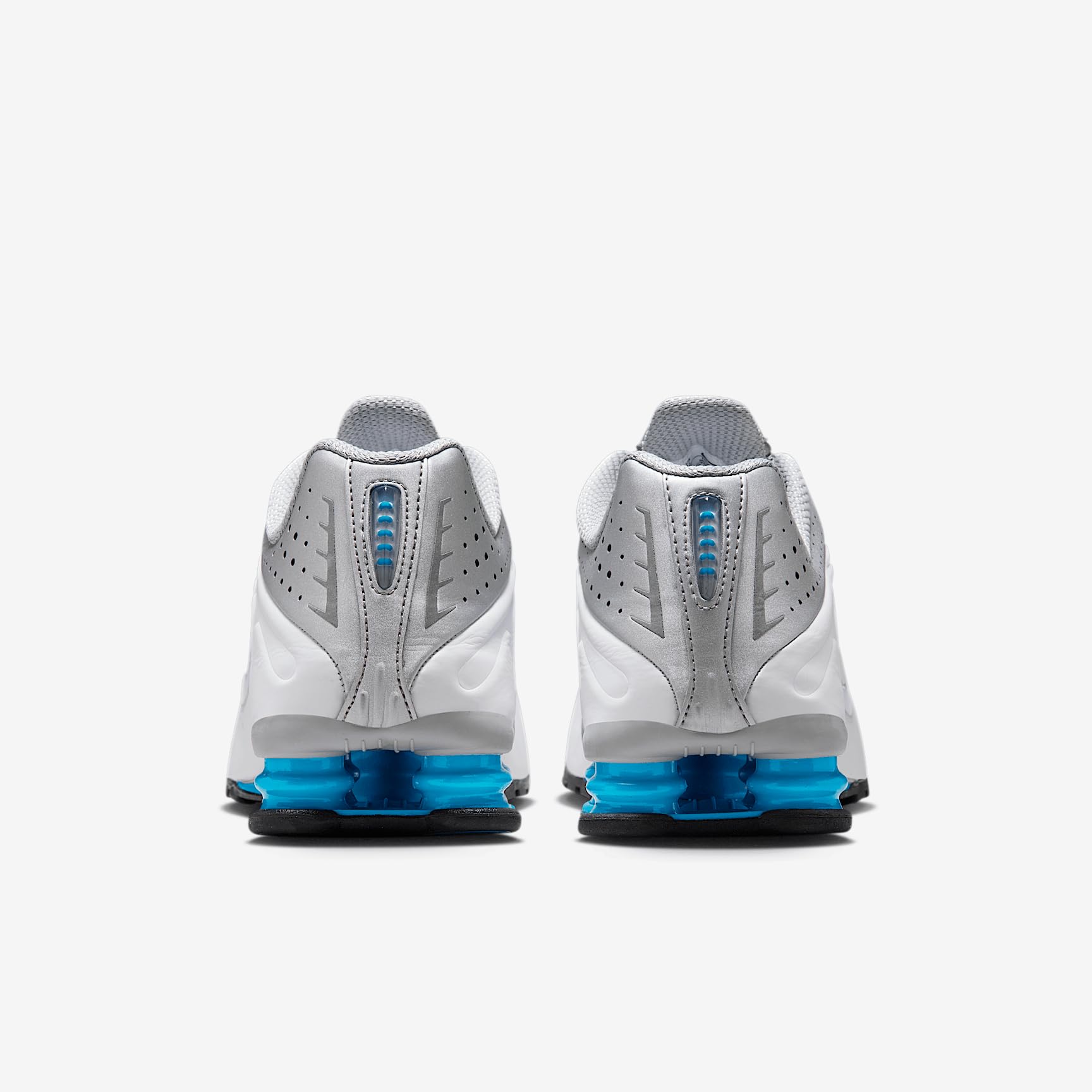 Nike HQ1988-005 Shox R4 Herren METALLIC Silver/Blue Lagoon-White EU 44 – Bild 6