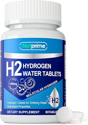 Tabletas de Agua de Hidrógeno - Tabletas de Hidrógeno de 12 PPM con Magnesio, Suplemento de Hidrógeno Molecular para Agua Potable, Claridad Mental,