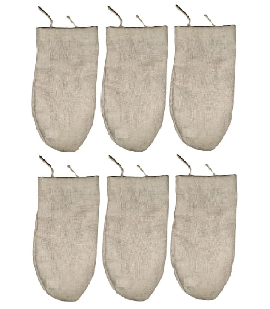 6 pcs. Double layer Unbleached Muslin Cloth Water Filter for Tap; No Colour Fabric. Tap cover for Purifying; Filtering the water in Home and Kitchen, purification method-double cloth filteration.