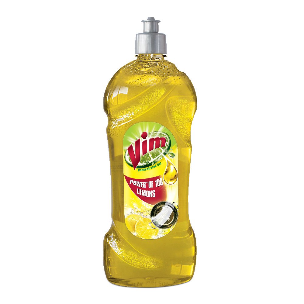 Vim Dishwash Liquid Gel Lemon 750ml Bottle