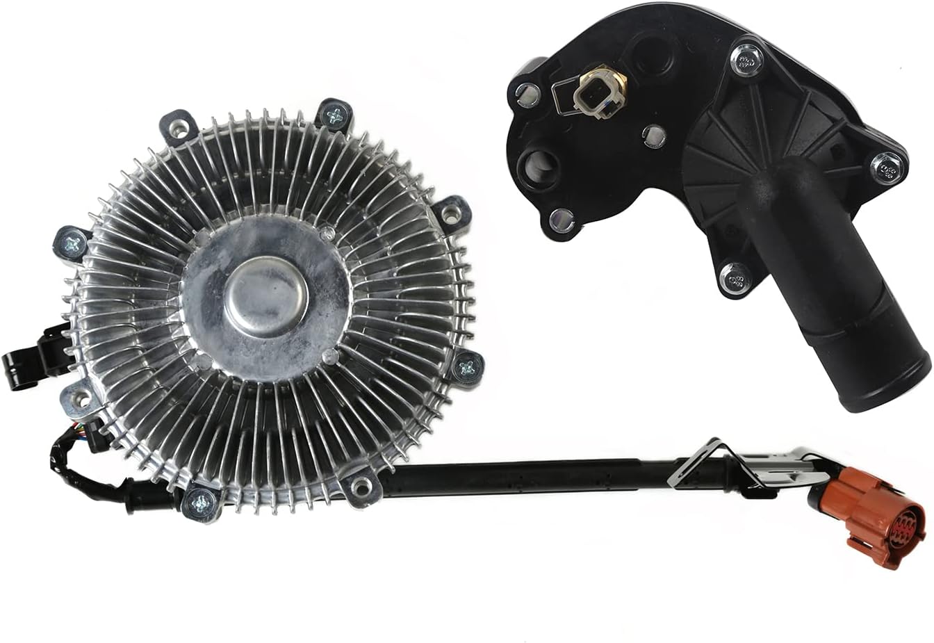 MOCA Fan Clutch w/Thermostat Housing Assembly for 2006-2010 for Ford for Mercury 4.0L 4.6L