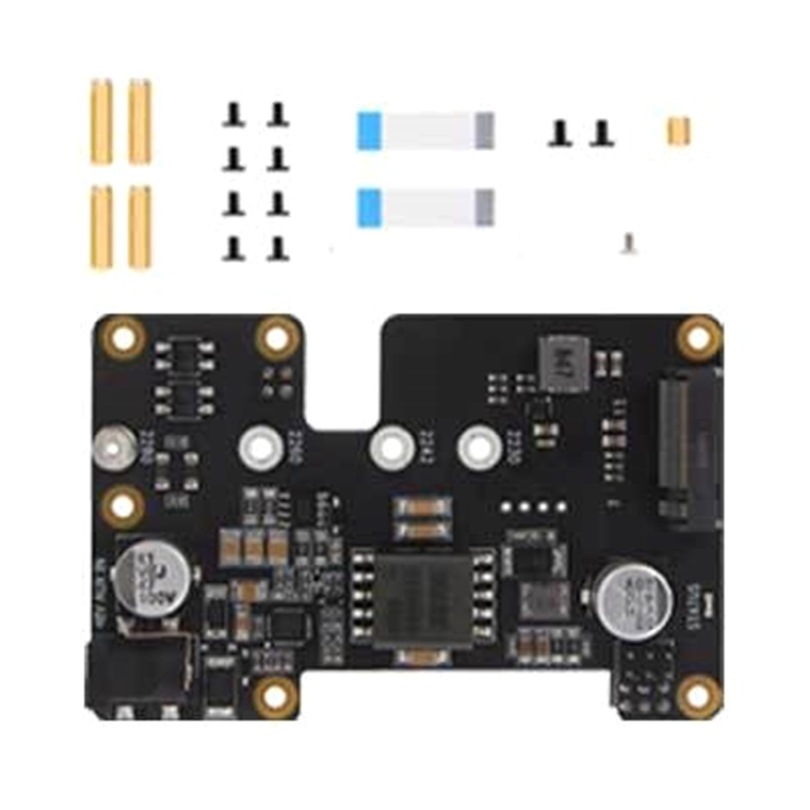 Generisch X1012 - Scheda di espansione Power Over Ethernet, inferiore, impiallacciatura | Scheda disco PCIe a NVMe States per 2230 / 2242 / 2260 / 2280, modulo di espansione Ethernet per 5, supportato