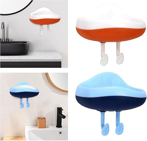 Miniatura 4 de Colcolo Soporte de jabón montado en la pared, accesorios de contenedores portátiles para