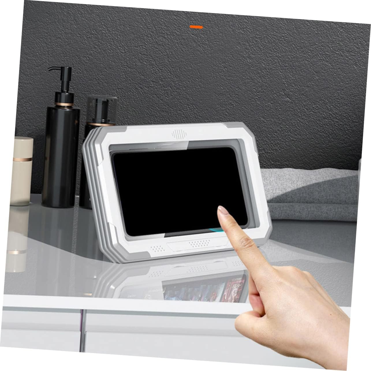 Waterproof Shower Phone Case Bathroom Wall Mounted Holder with Hook image 3