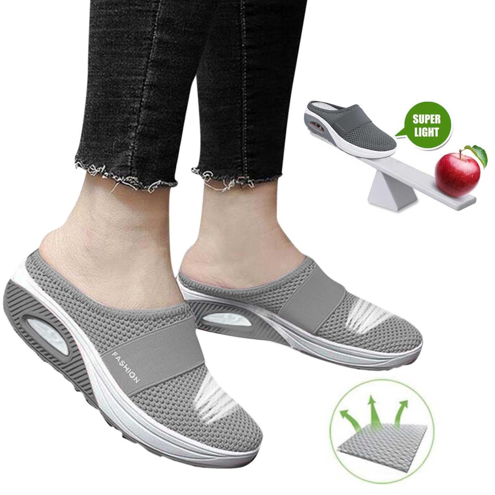 Scarpe Ortopediche Donna - Traspirante Ciabatte Donna Estive Comodi Elasticità Scarpe In Rete Ortopediche Donna Estive Leggeri Camminata Sneakers Con Cuscino D'Aria
