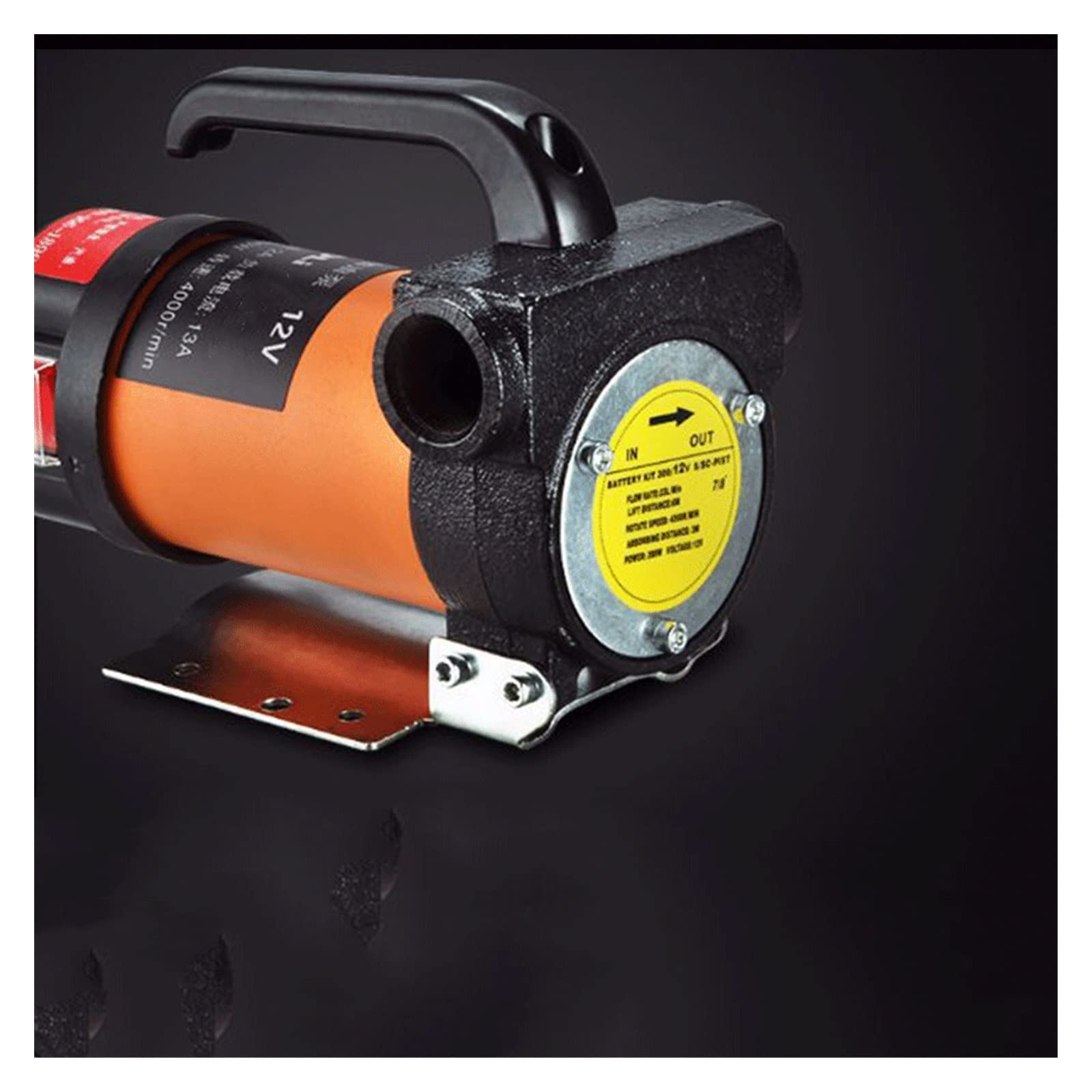 Pompa booster, Mini pompa dell'olio elettrica DC 12V 200W 40L/min Pompa dell'olio Pompa del cherosene diesel(12v)