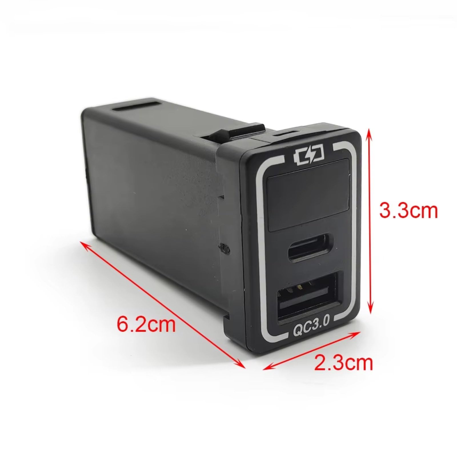 Console Centrale Porta USB Compatibile Con Toyota Per Rav4 Per Prado 150 Dual QC3.0 Auto Caricabatterie Adattatore Di Ricarica Rapida Per Telefono Presa USB