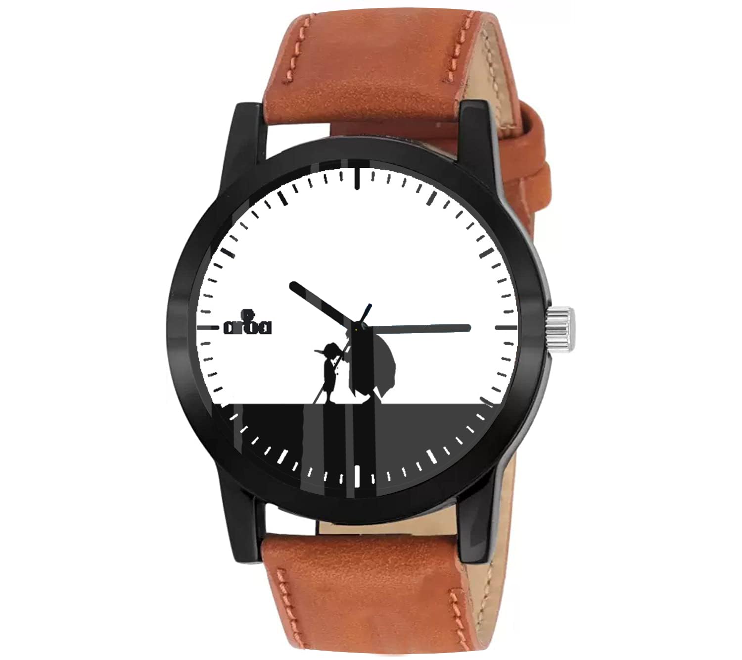 AROA Watch New Watch for One Piece Luffy and Shanks Silhouette Model : 784 Black Metal Type Analog Black Strap Watch White Dial for Men Stylish Watch for Boys (B0C8DMPD6X) Amazon Price History, Amazon Price Tracker