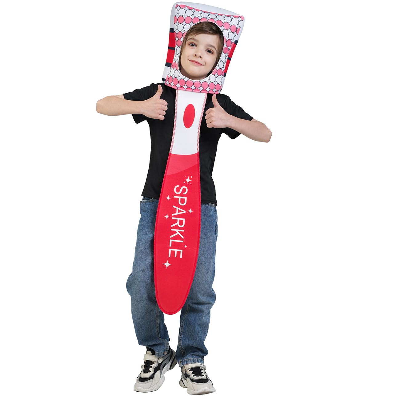 SEA HARE Children's Fun Toothbrush Cosplay Costumes, Red