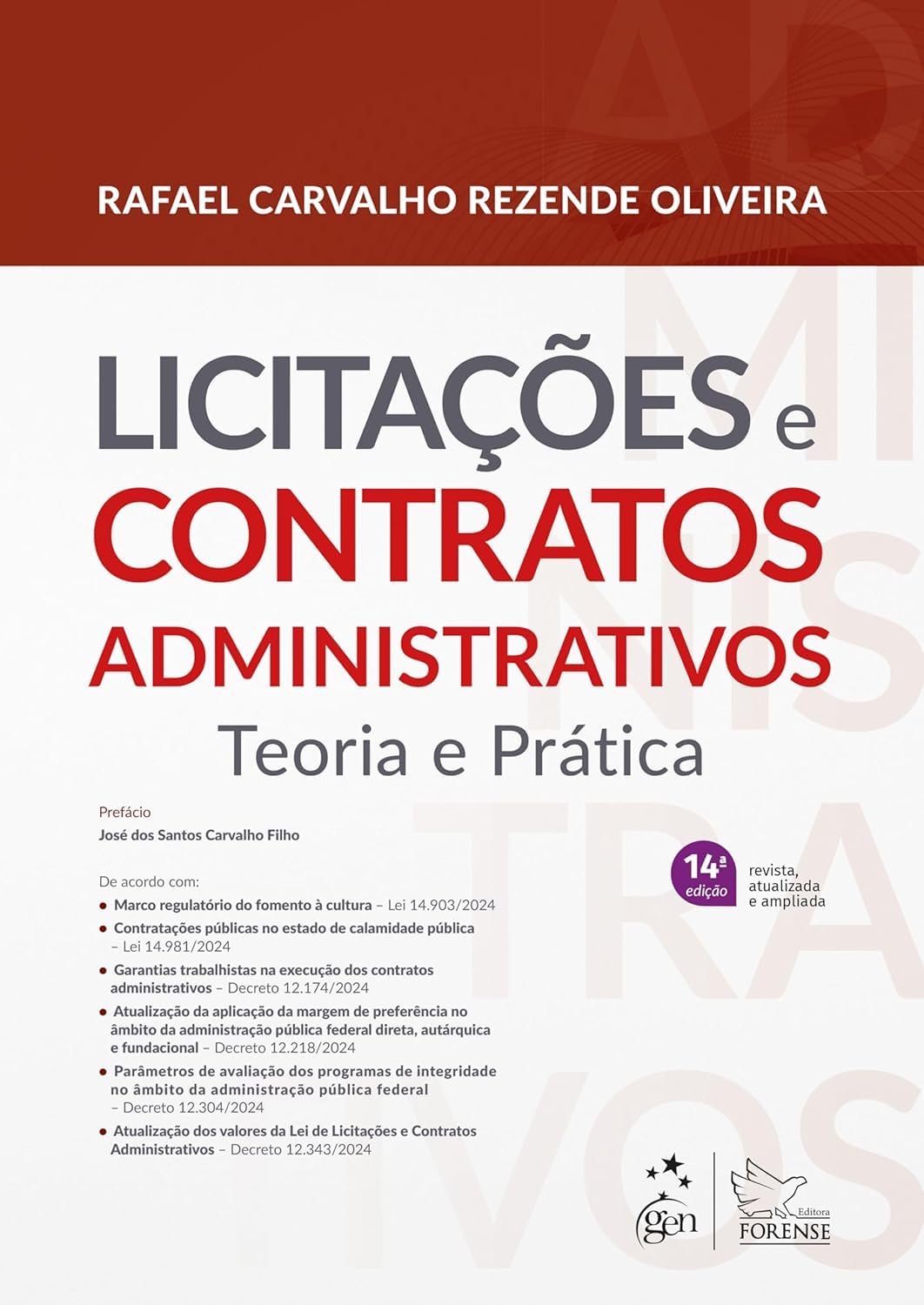 Capa de Licitações e Contratos Administrativos - Teoria e Prática - 14ª Edição 2025