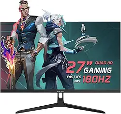 Monitor Gamer New Hero Blade Super 27', IPS, Quad HD, 180Hz, 1ms, FreeSync, HDMI e Display Port, Preto