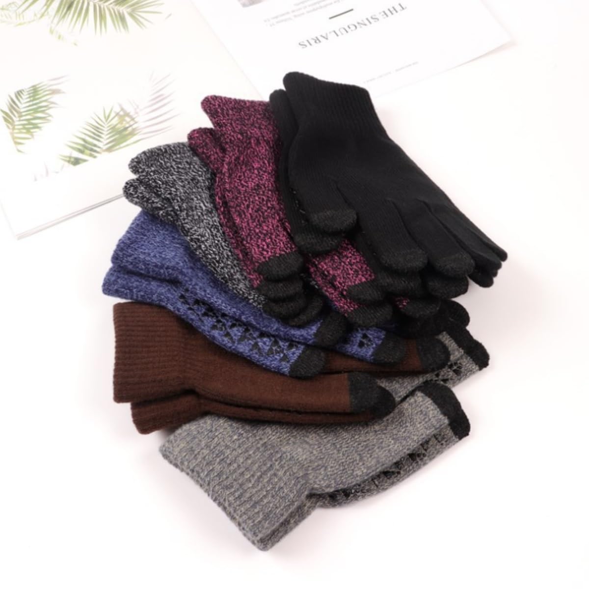 Guantes Viento Deportivos Guantes De Invierno Pantalla Táctil Punto Hombres Mujeres Cálidos Con Puños Elásticos Regalos De Invierno