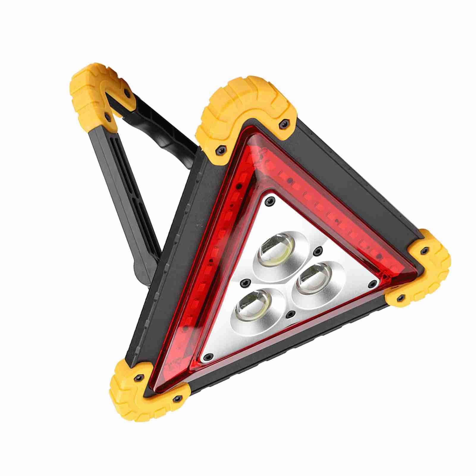 Triangle d'arrêt d'urgence multifonction 30 W pour voiture avec voyant d'avertissement LED rouge