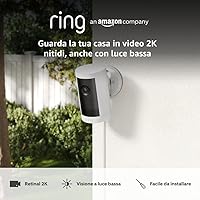 Ring Videocamera esterna Plus plug-in (Outdoor Camera Plus Ultimo modello)