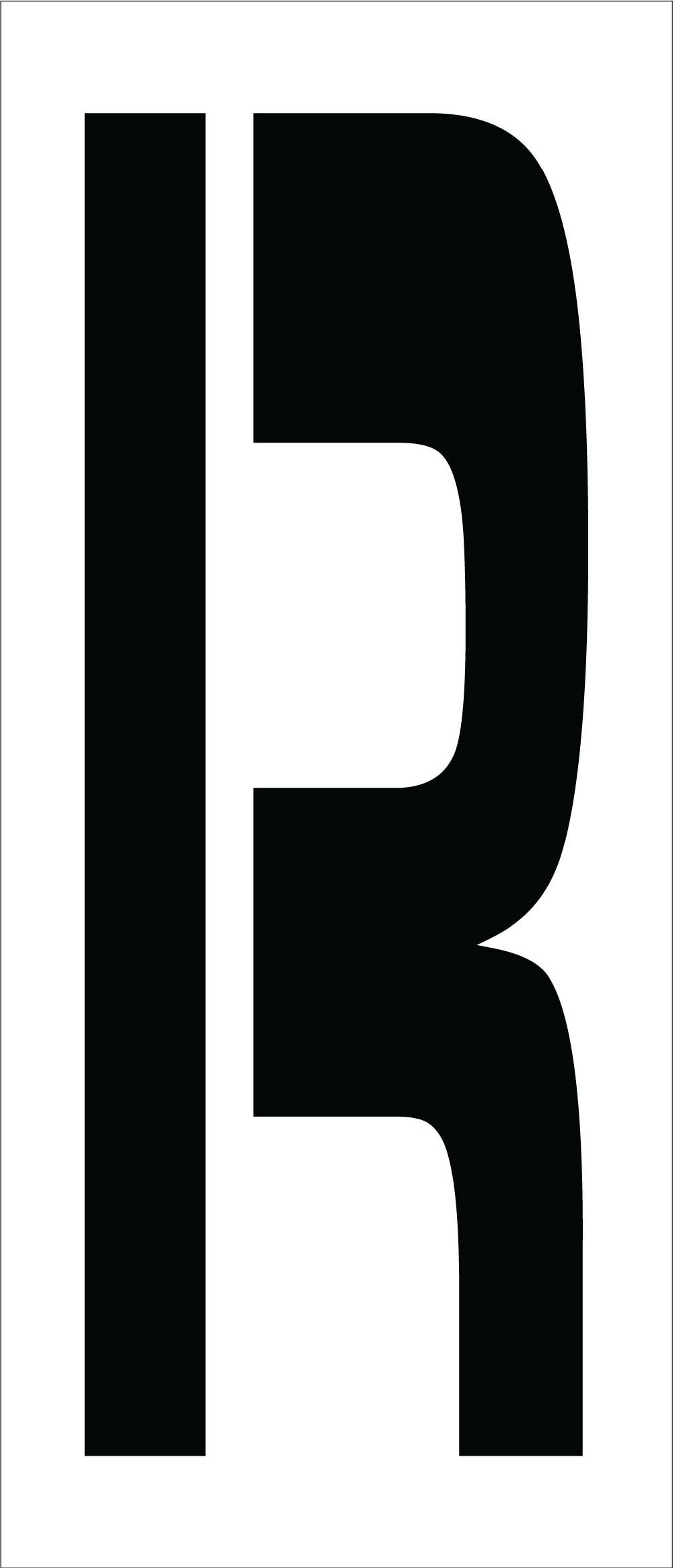 Pochoir Lettre R PMC24-R National Marker Corp de 61 cm réutilisable grand format