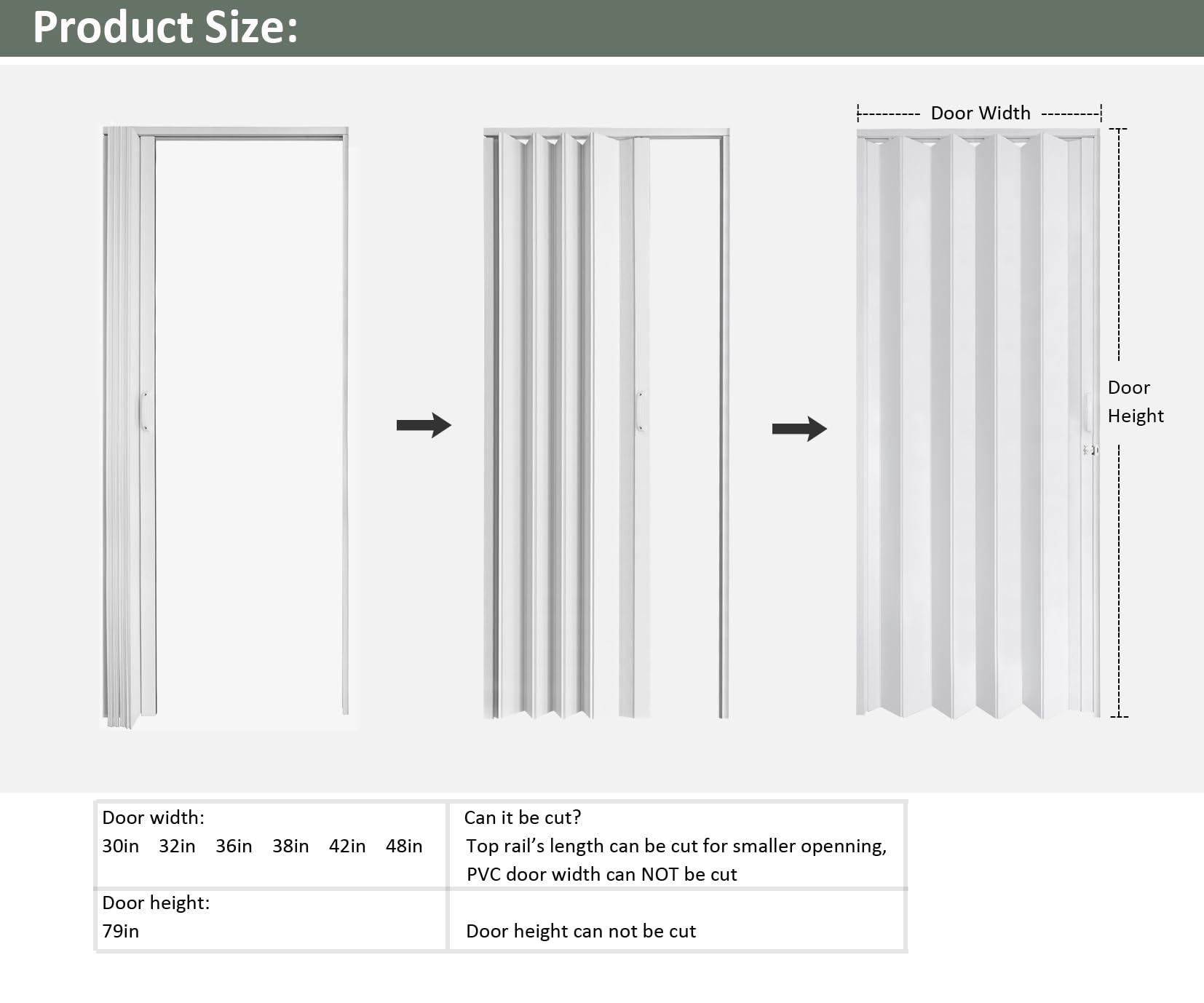 Amazon.com: DIYHD 42x80in White Accordion Folding Closet Door