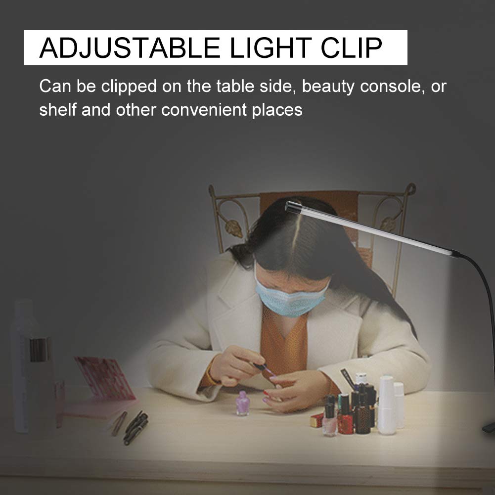 SKYLEO Lampe De Bureau LED Avec Clip - Lampe Bureau LED Puissante Avec