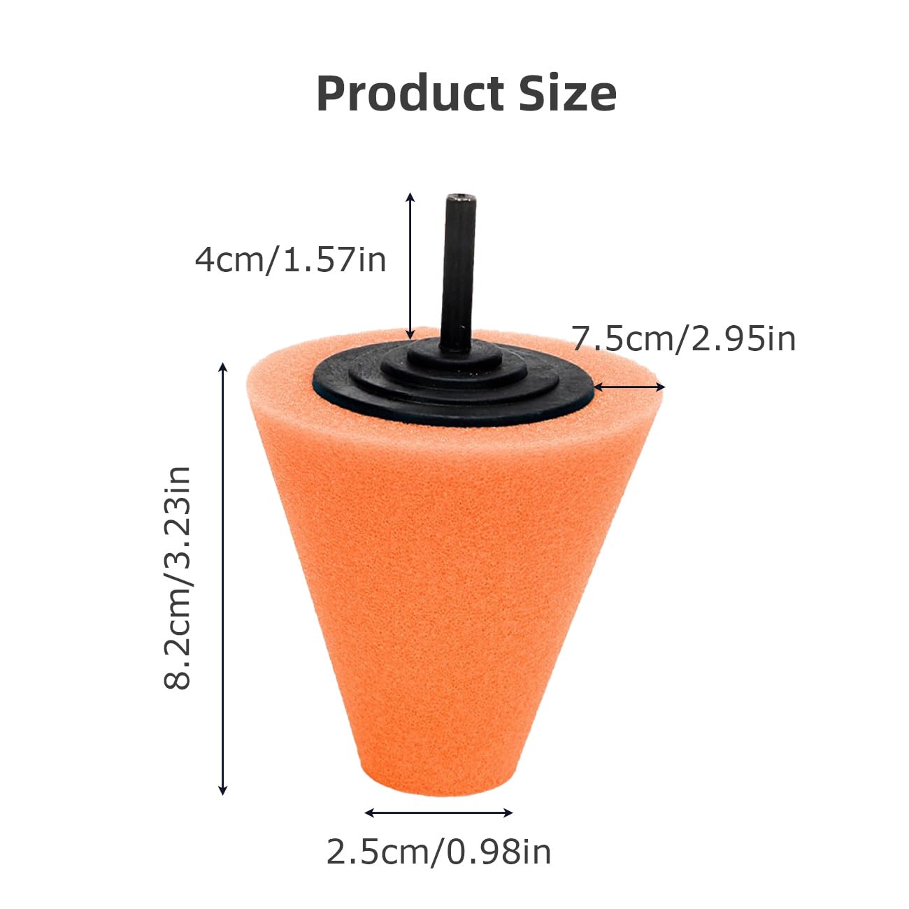 Polishing Foam Sponge Polishing Balls Automotive Wheel Polishing Tool Versatile Polishing Tool for Car Wheel Wheel Care Boats and Motorcycles (Orange)