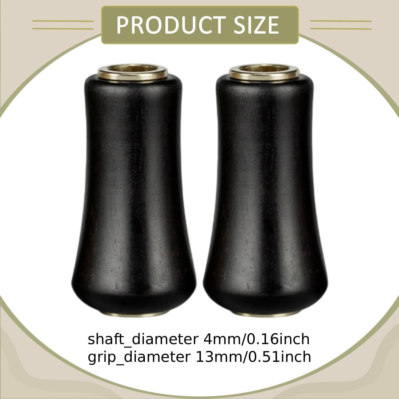 MERIGLARE 2 Pomos de de Carrete de Pesca de Repuesto, Pieza de Carrete DIY, Pomos de Potencia Antideslizantes de Madera para Carretes de Baitcasting de