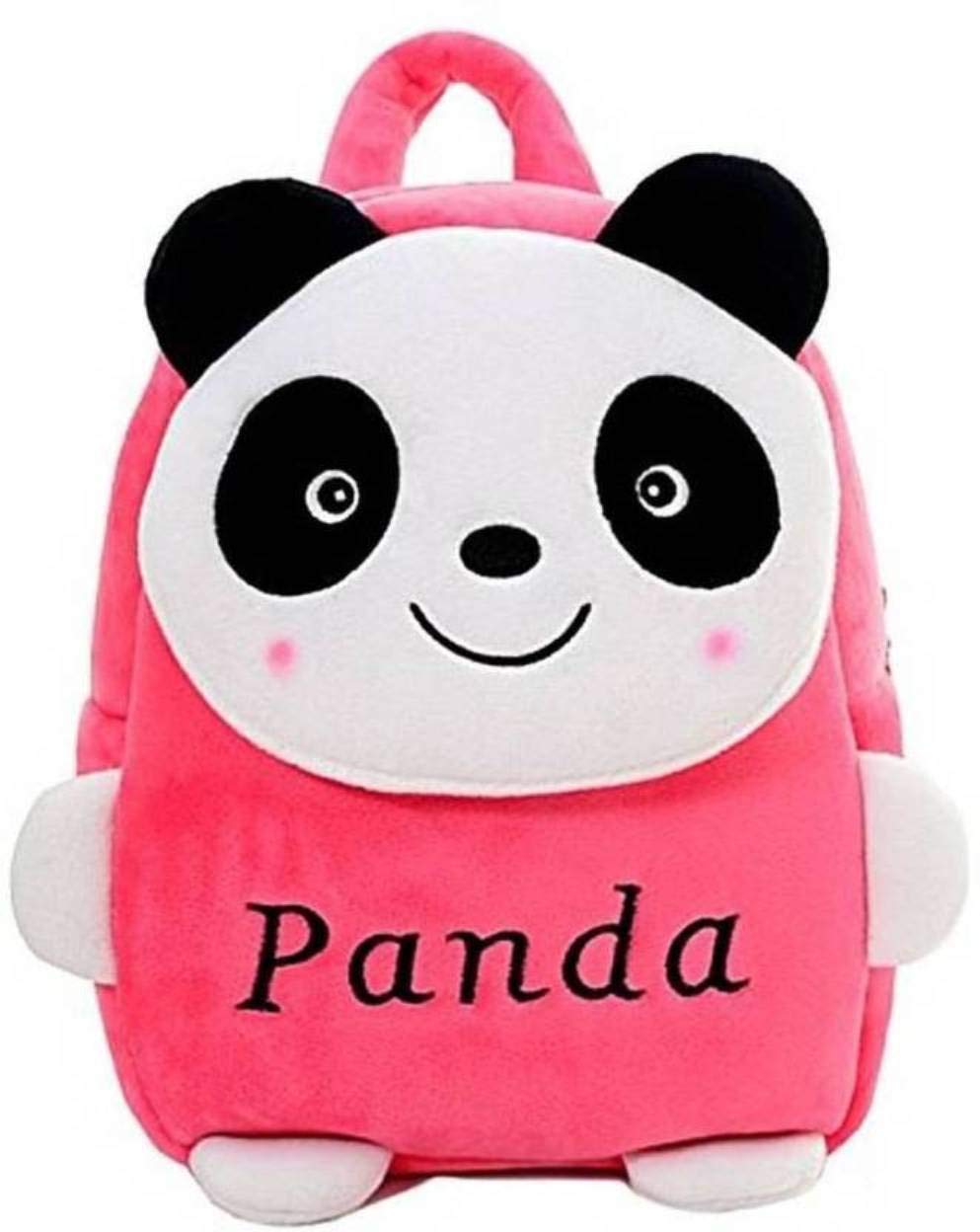 Panda Kids School Bag Soft Plush Backpacks Cartoon Boys Girls Baby (2-5 Years) (Pink)